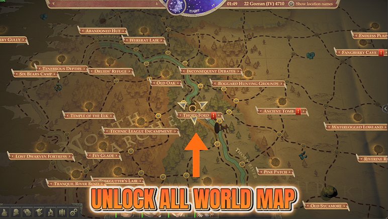Pathfinder: Kingmaker — Lay of the Land (Fog of War Off) (screenshot 2)